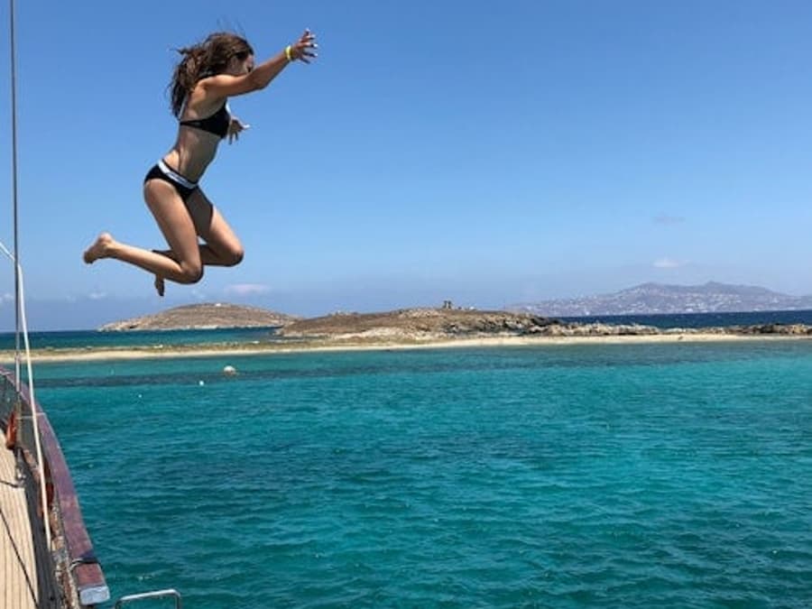 Mykonos: Du thuyền đến Rhenia + Tham quan có hướng dẫn Delos