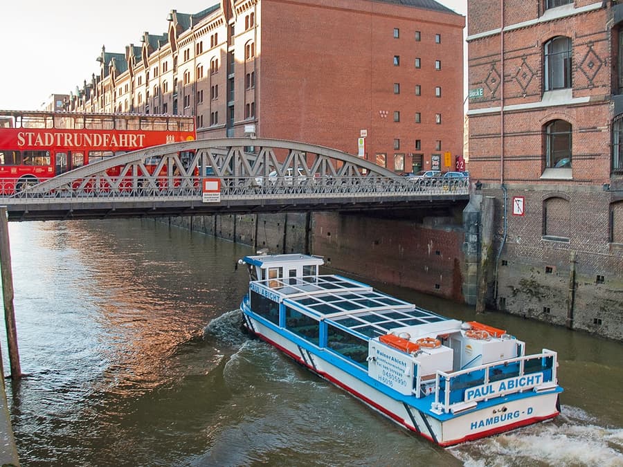 Hamburg City Tours: Hop-On Hop-Off Bus Tour with Hamburg Harbor Cruise