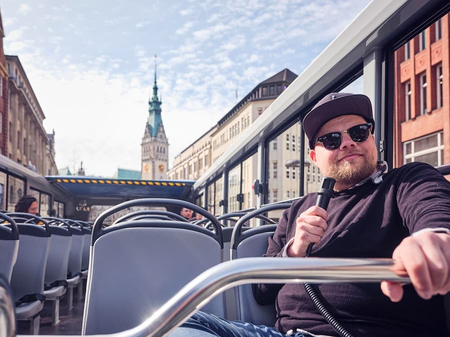 City Tours: Hamburg Hop-On Hop-Off Bus Tour with Optional Elbe River Cruise