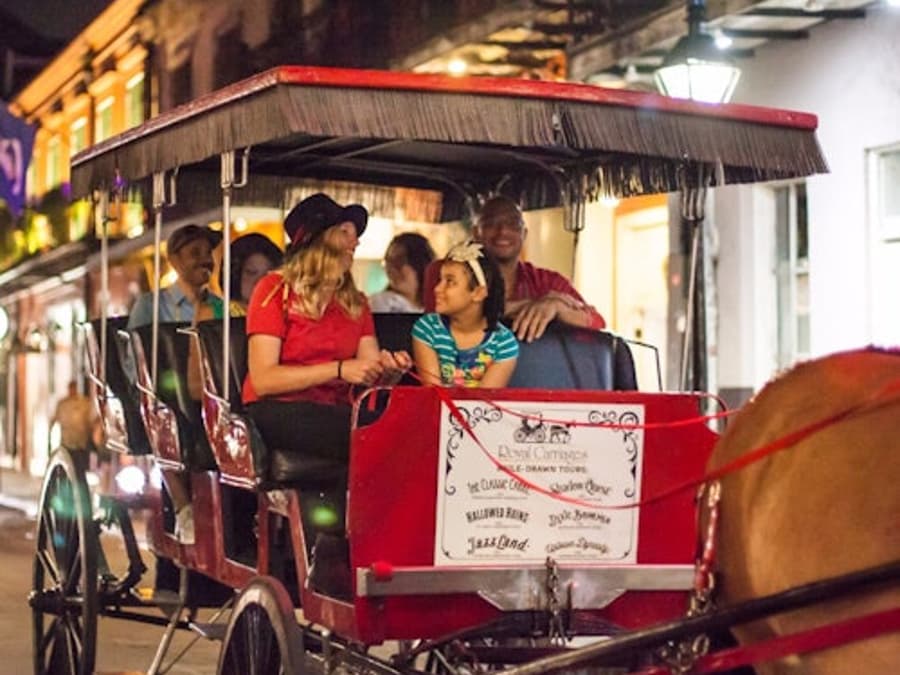 French Quarter Ghost Tour by Mule Drawn Carriage