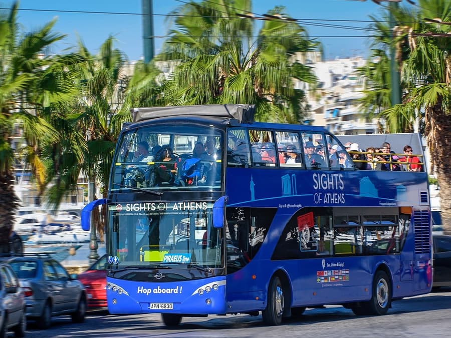 Sights of Athens: Athens, Piraeus & Coastline Hop-On Hop-Off Bus Tour