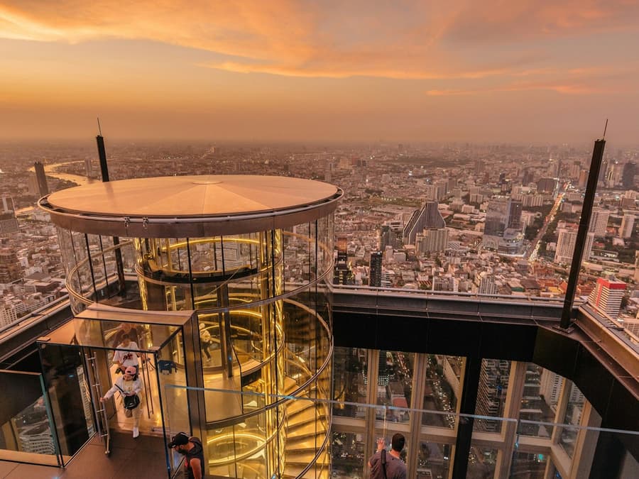 Mahanakhon Skywalk Observation Deck: Sunset Entry Ticket