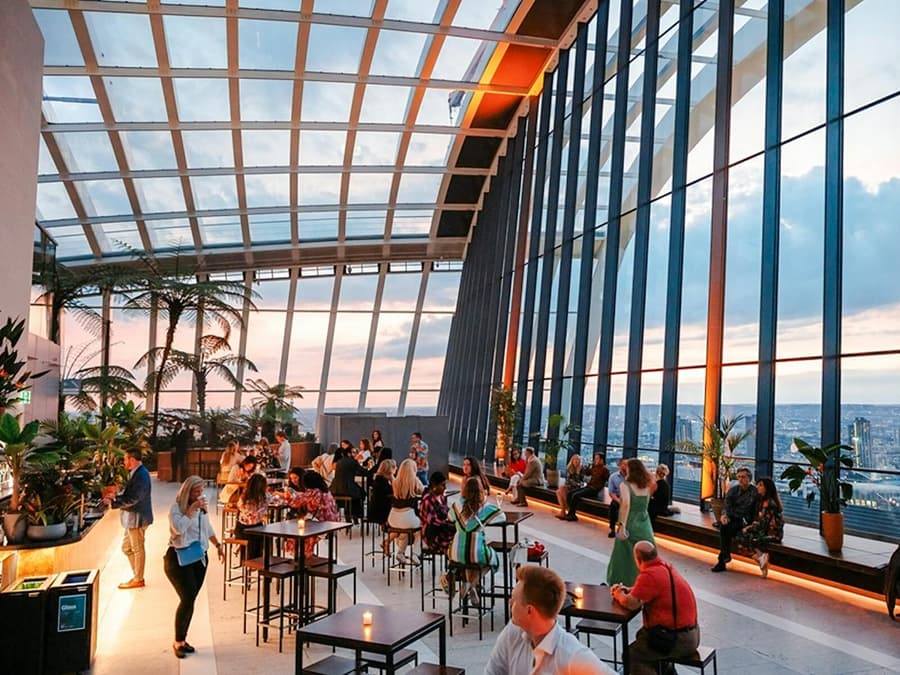 Sky Garden Entry Ticket with 2-Course Dinner at The Larch