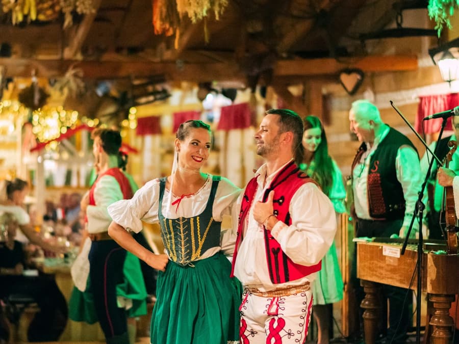 Prague: Traditional Dinner with Folk Show + Private Transfer