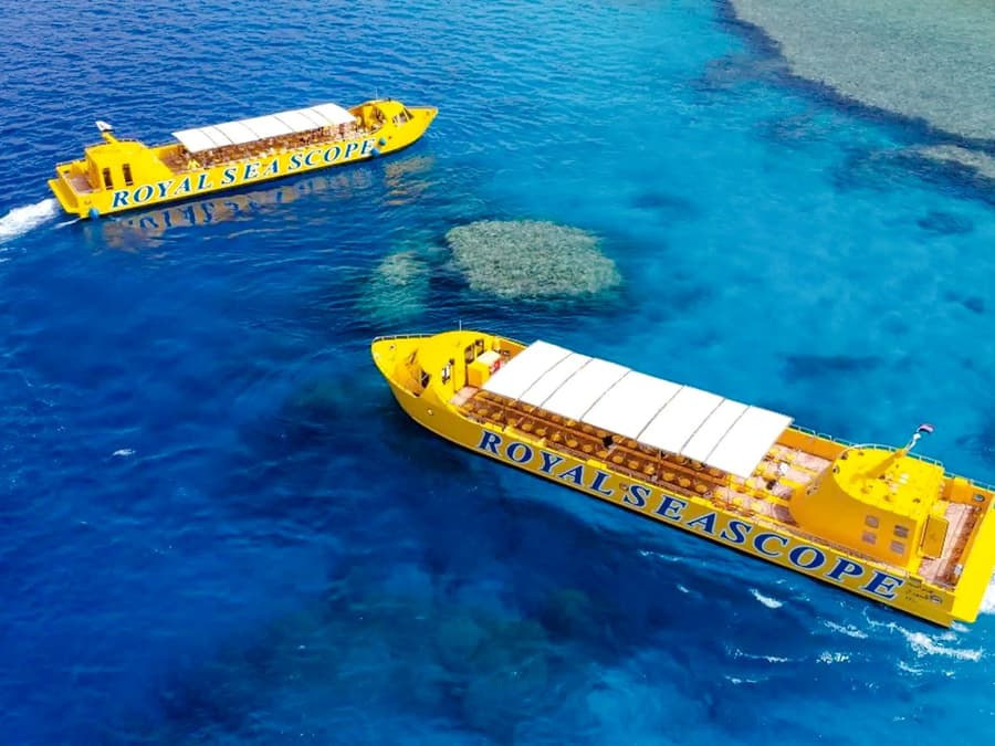 From Hurghada: Royal Seascope Submarine Cruise with Snorkeling & Optional Hotel Transfers