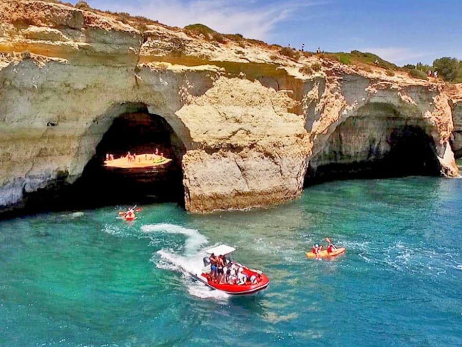 Benagil & Coastline: Full Caves Circuit Boat Tour from Portimão