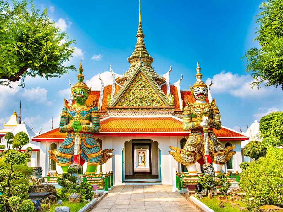Attrazioni di Bangkok: Tour a Piedi Guidato al Gran Palazzo, Wat Arun e Wat Pho