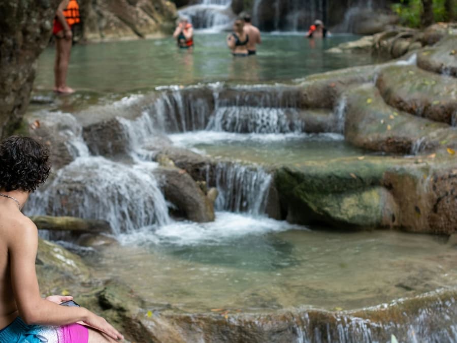 From Bangkok: Erawan National Park Tour - Erawan Waterfall & River Kwai Bridge