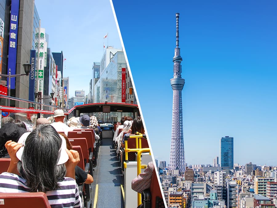 Combinació: Tokyo Hop-On Hop-Off Bus Tour + Entrades TOKYO SKYTREE
