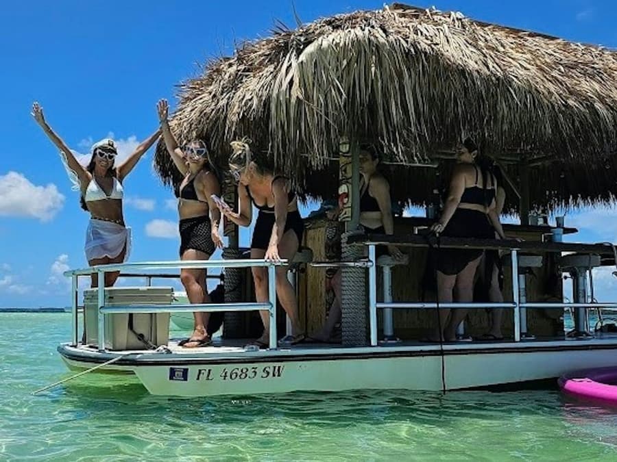 Private Key West: Sandbar Trip on a Tiki Boat