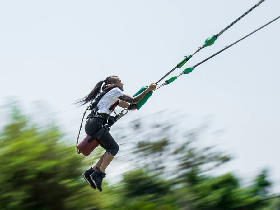 Sanook Park Pattaya: Human Slingshot and Bungee Jump