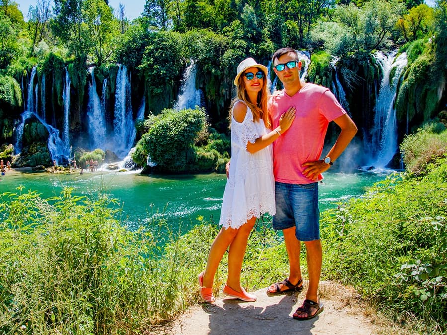 From Trogir: Full-Day Tour to Kravica Waterfall, Mostar and Počitelj