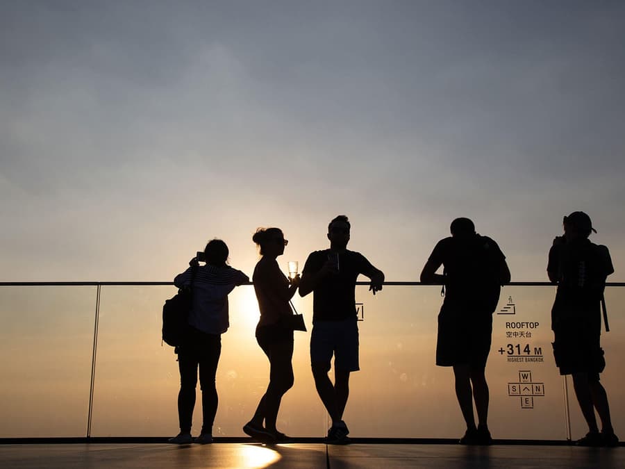Mahanakhon SkyWalk Sunset-Tickets Bangkok