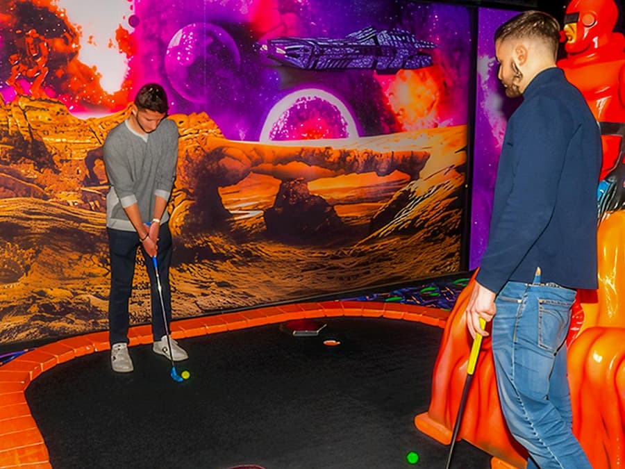 American Dream: Blacklight Mini Golf Entry Tickets