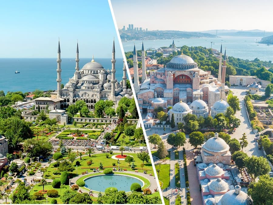 Tour Guiado pela Mesquita Azul e Hagia Sophia com Ingressos