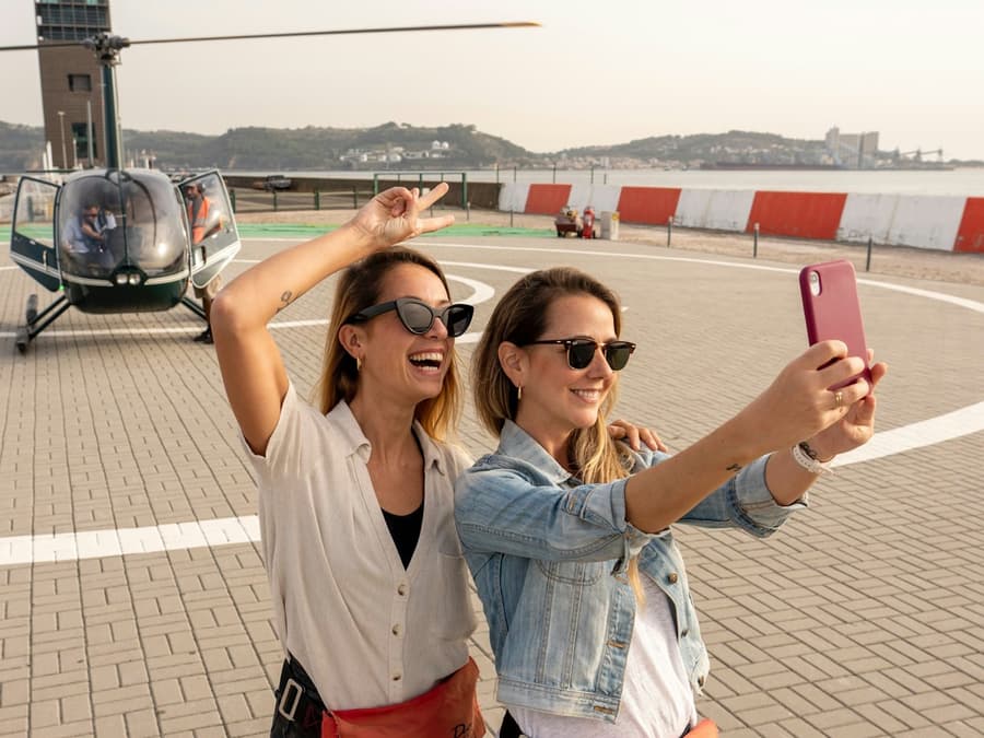 Lisbon: Guided Old Town Walking, Helicopter Flight & Boat Trip