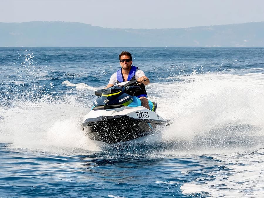 Jet Ski Safari Split with Speedboat Transfer & Beach Break
