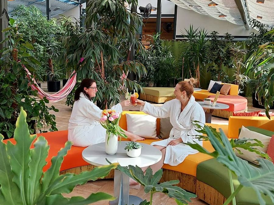 Széchenyi Spa: Entry + Palm House with Snack and Cocktail