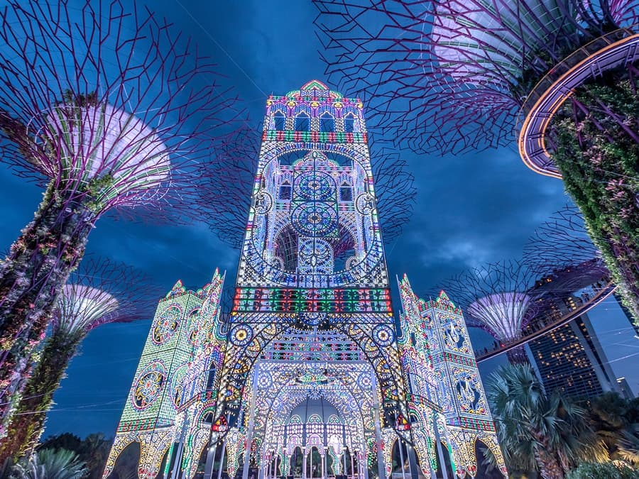 Gran Autobús: Tour Nocturno de Singapur en Autobús con Guía en Vivo