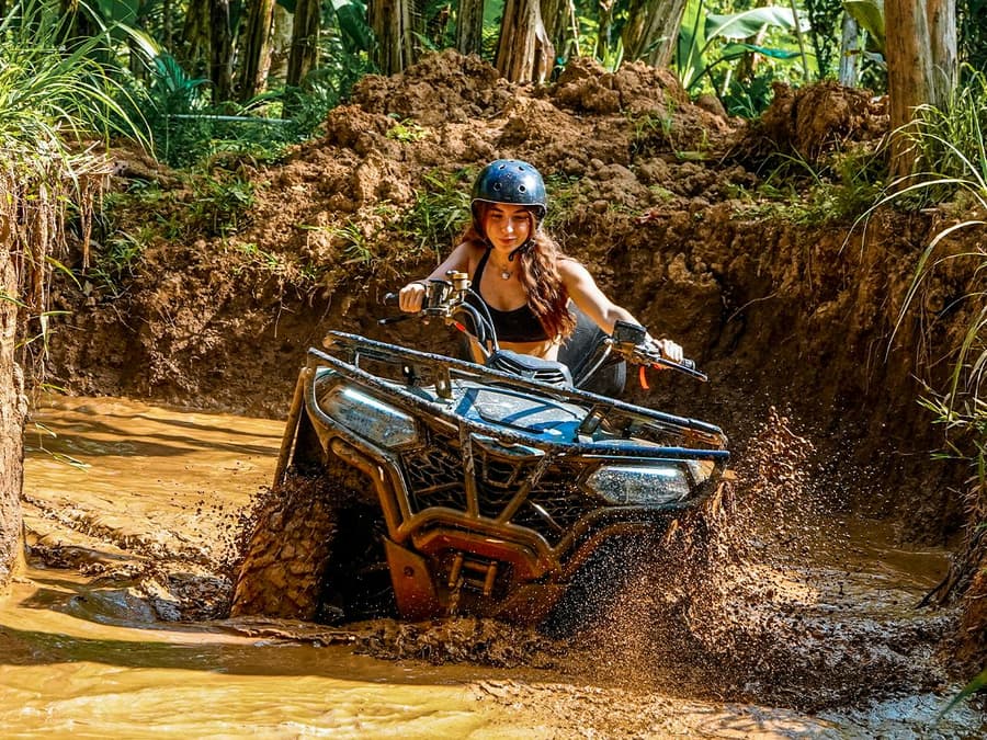 ATV Bike Ride with Ayung River Rafting with Lunch and Optional Transfers