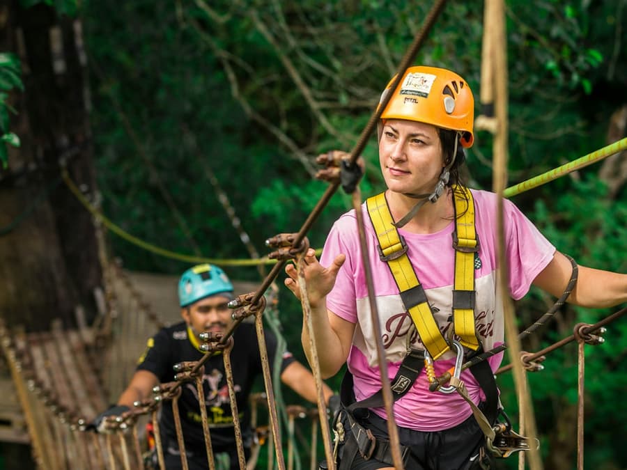Phuket: Hanuman World Zipline with Hotel Transfer