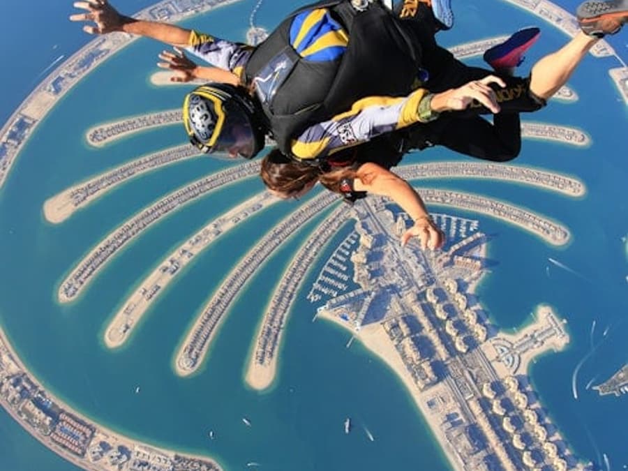 Dubai: Skydive over The Palm + Photos and Video