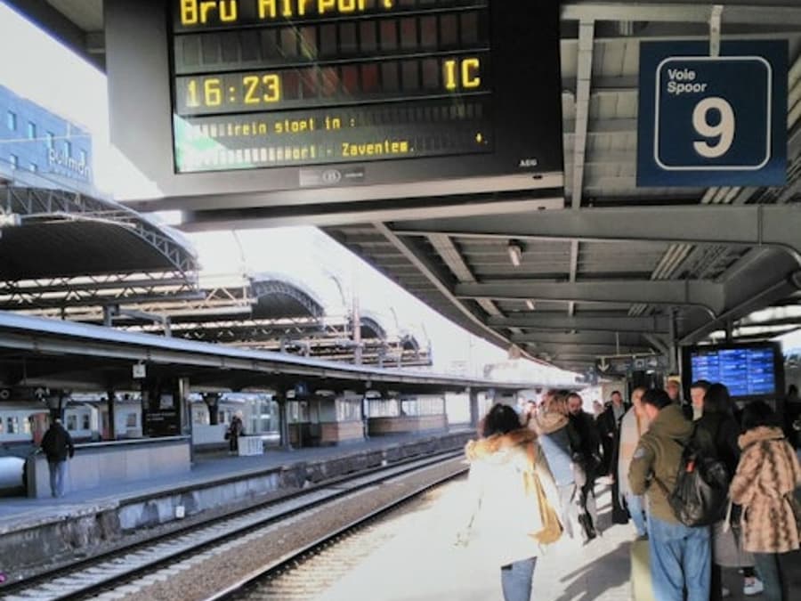 Train from Zaventem Airport to Brussels