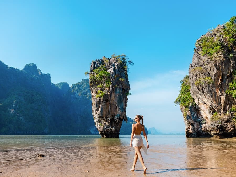 From Phuket: James Bond Island & Phang Nga Bay Sunset Cruise Tour by Luxury Catamaran with Meals & Transfers
