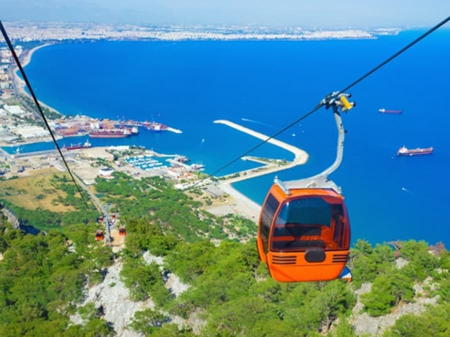 Antalya: Tour por la ciudad con paseo en teleférico, viaje en barco y cascadas de Duden