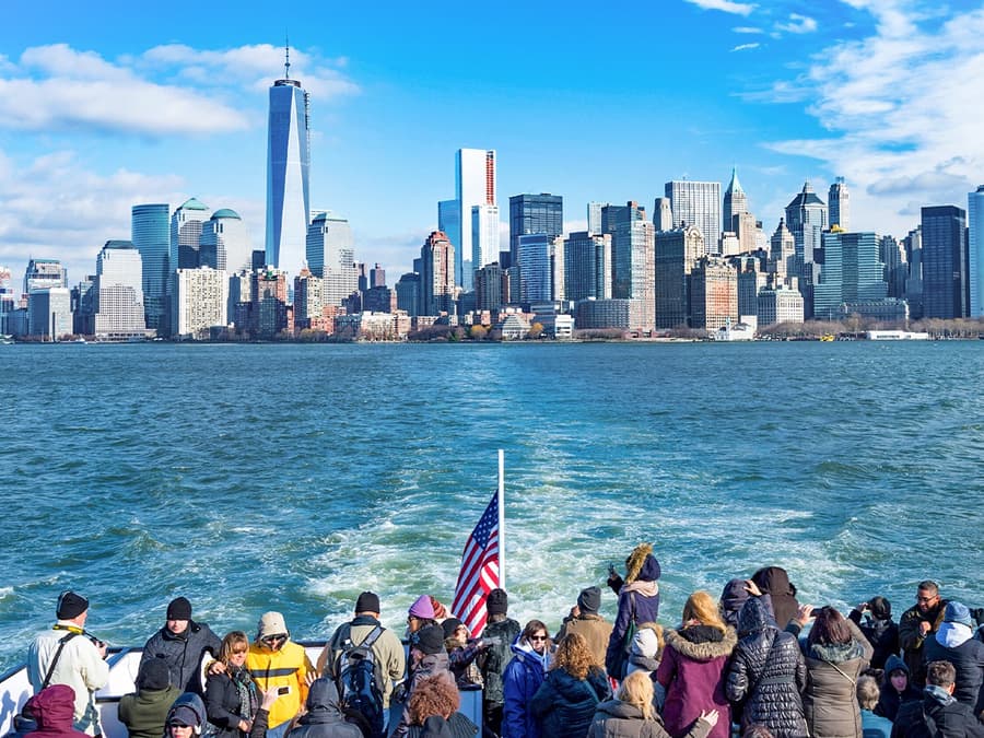 Vrijheidsbeeld & NYC Landmarks 1,5 uur durende Sightseeing Cruise