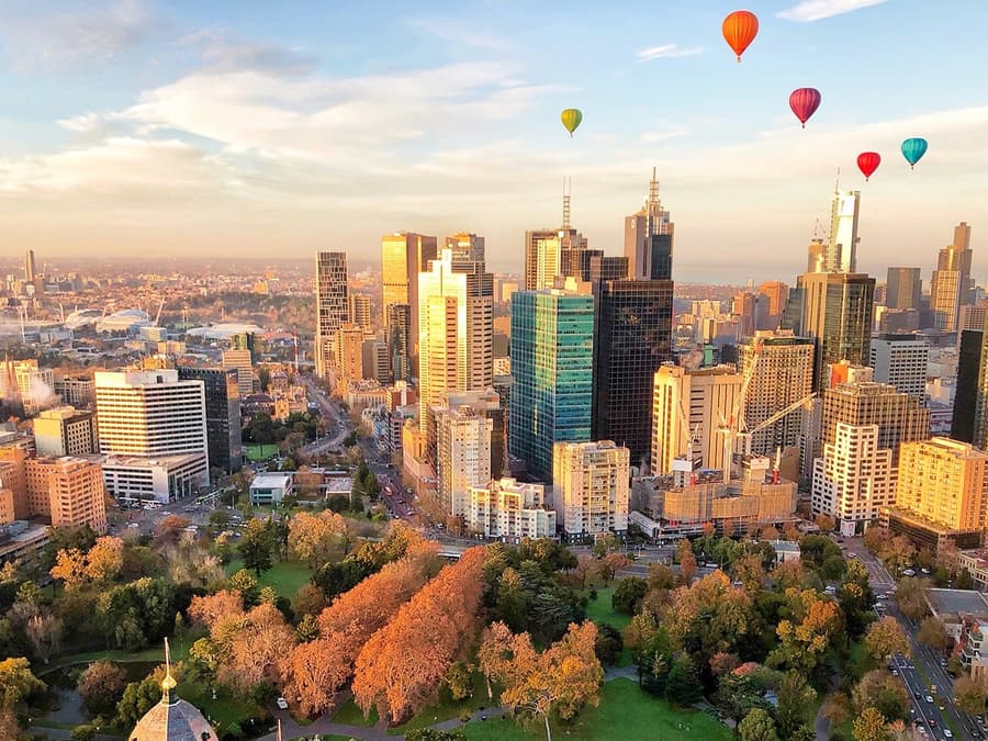 Sunrise Hot Air Balloon Flight Over Melbourne