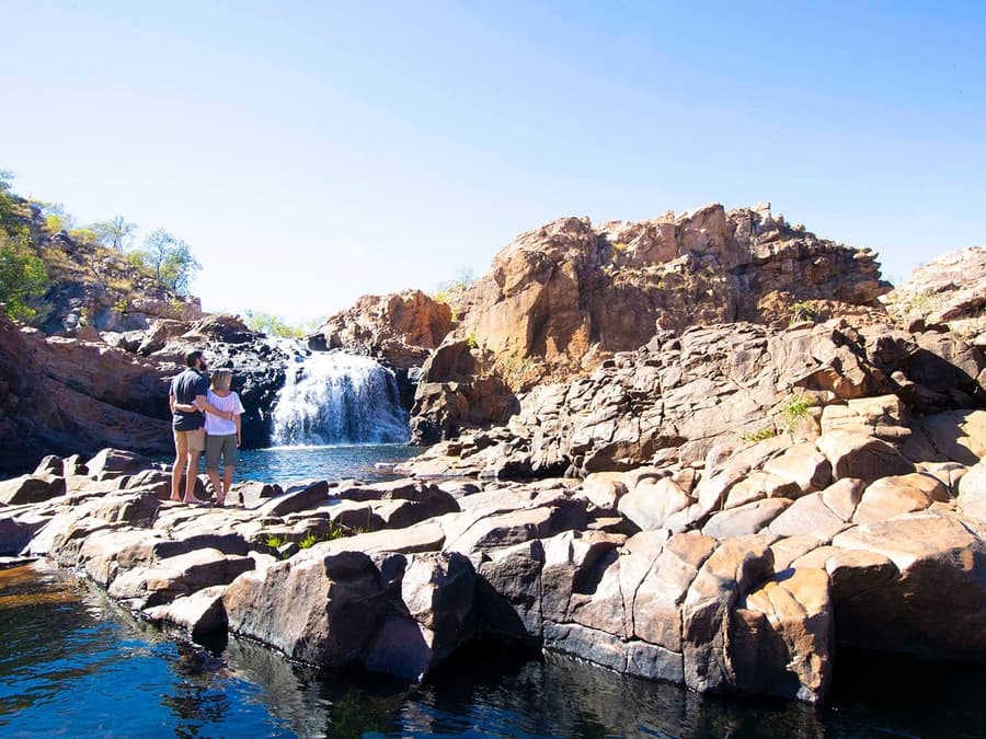 Heldagstur med guide til Katherine Gorge og Edith Falls med tur-retur transport