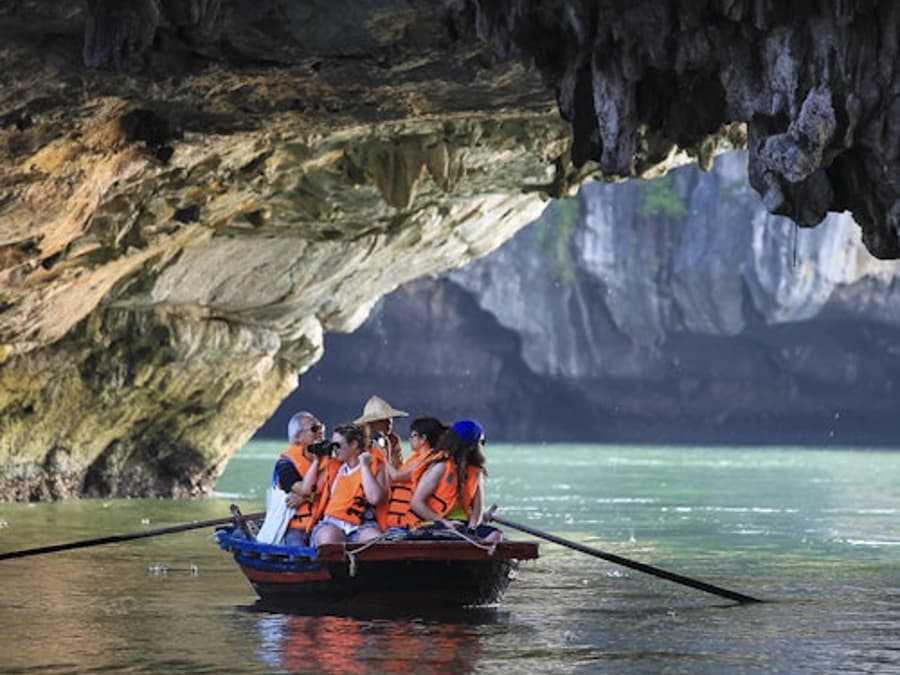 Ha Long Bay: 5-Star Premium Cruise + Buffet & Sunset Party + Optional Transfer