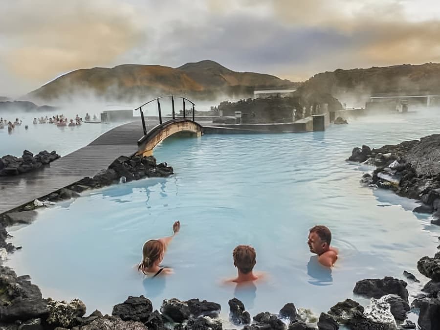From Reykjavik: Blue Lagoon Admission Tickets + Fagradalsfjall Volcano Day Tour with Transfers