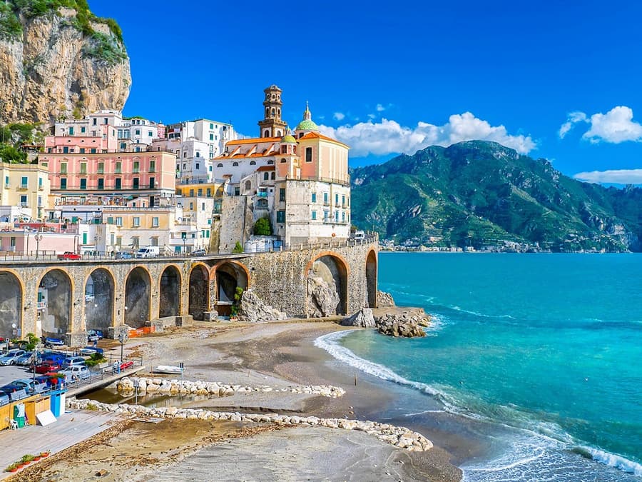 Mula sa Naples/Pompeii: Hosted Tour sa Positano, Amalfi at Ravello