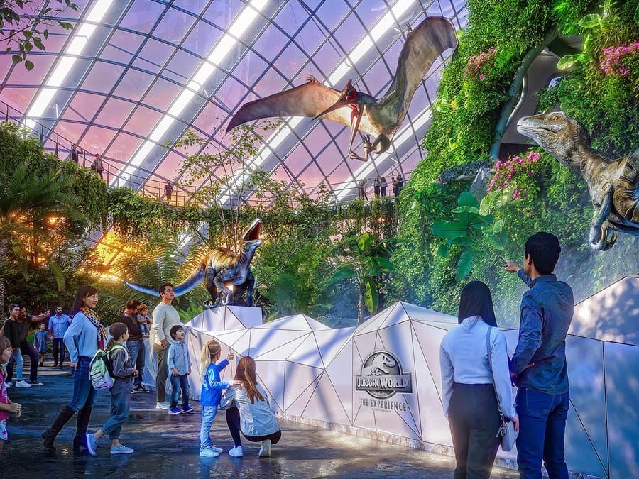 Entradas para Gardens by the Bay: Cloud Forest (Experiencia Jurassic World) + Flower Dom