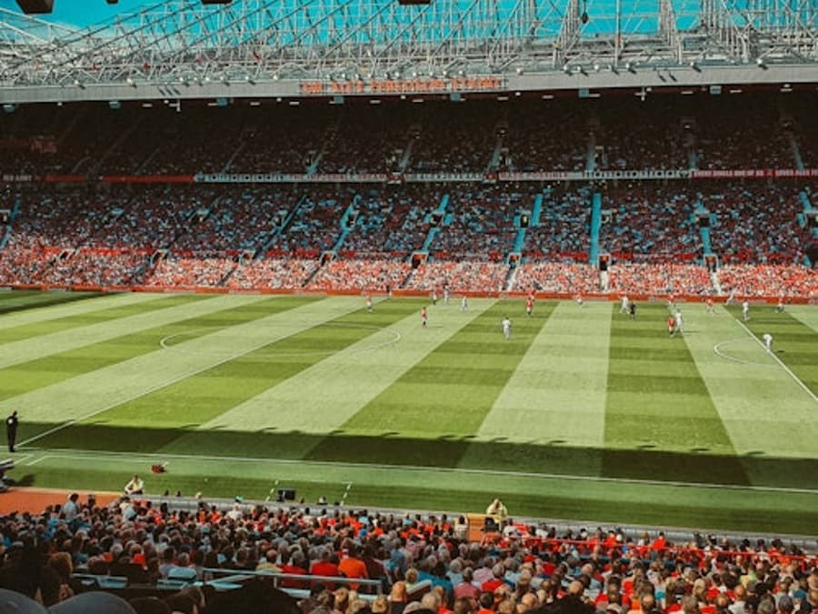Old Trafford: Partita di calcio del Manchester United