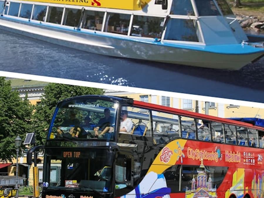 Helsinki Hop On-Hop Off bus & Beautiful Canal Cruise