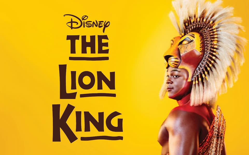 The cast of The Lion King on stage at the Lyceum Theatre