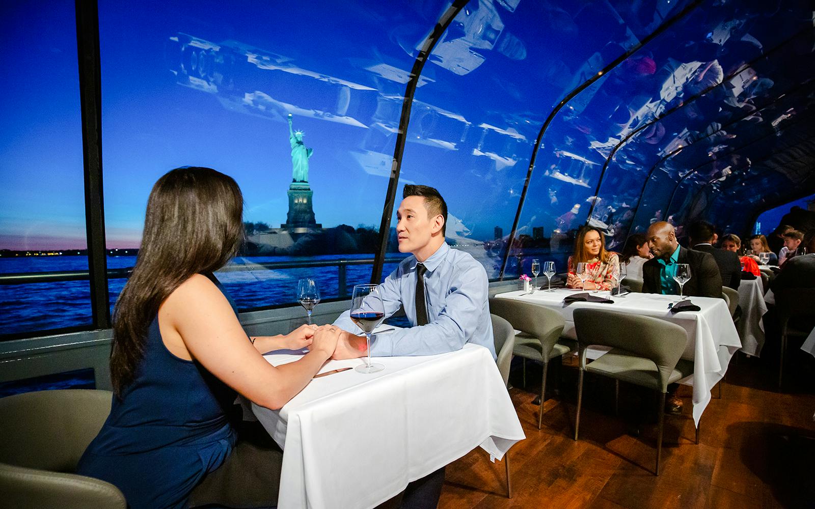 New York Dinner Cruise visitor view at Chelsea Piers Pier 61