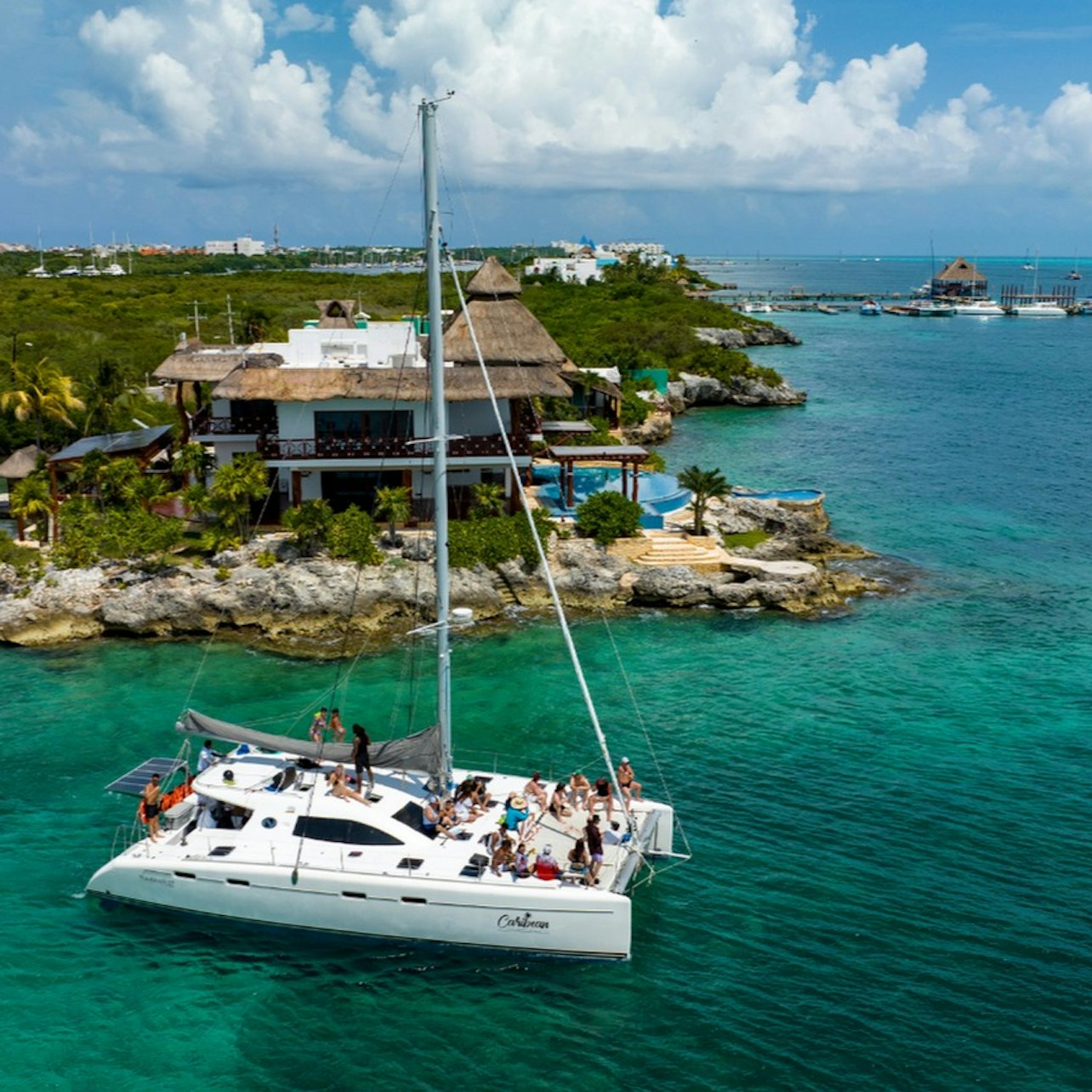 Cancun: Catamaran Tour with Snorkeling, Buffet Lunch & Drinks