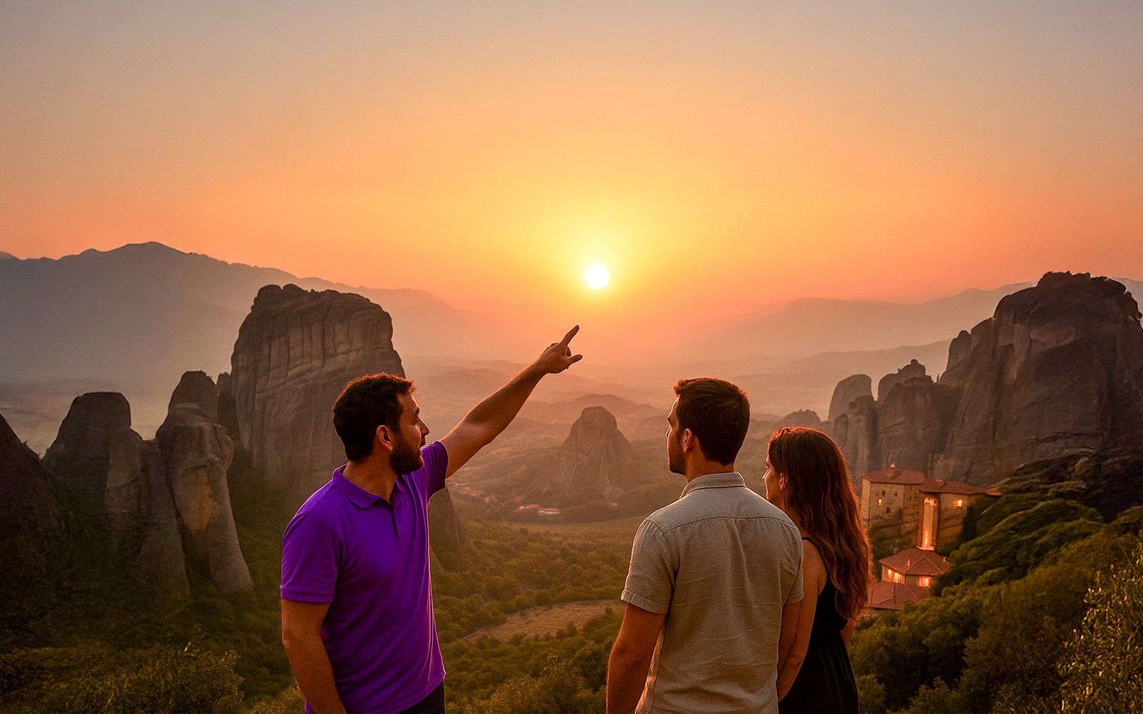 From Meteora: Monasteries & Caves Morning or Sunset Guided Tour — gallery 1