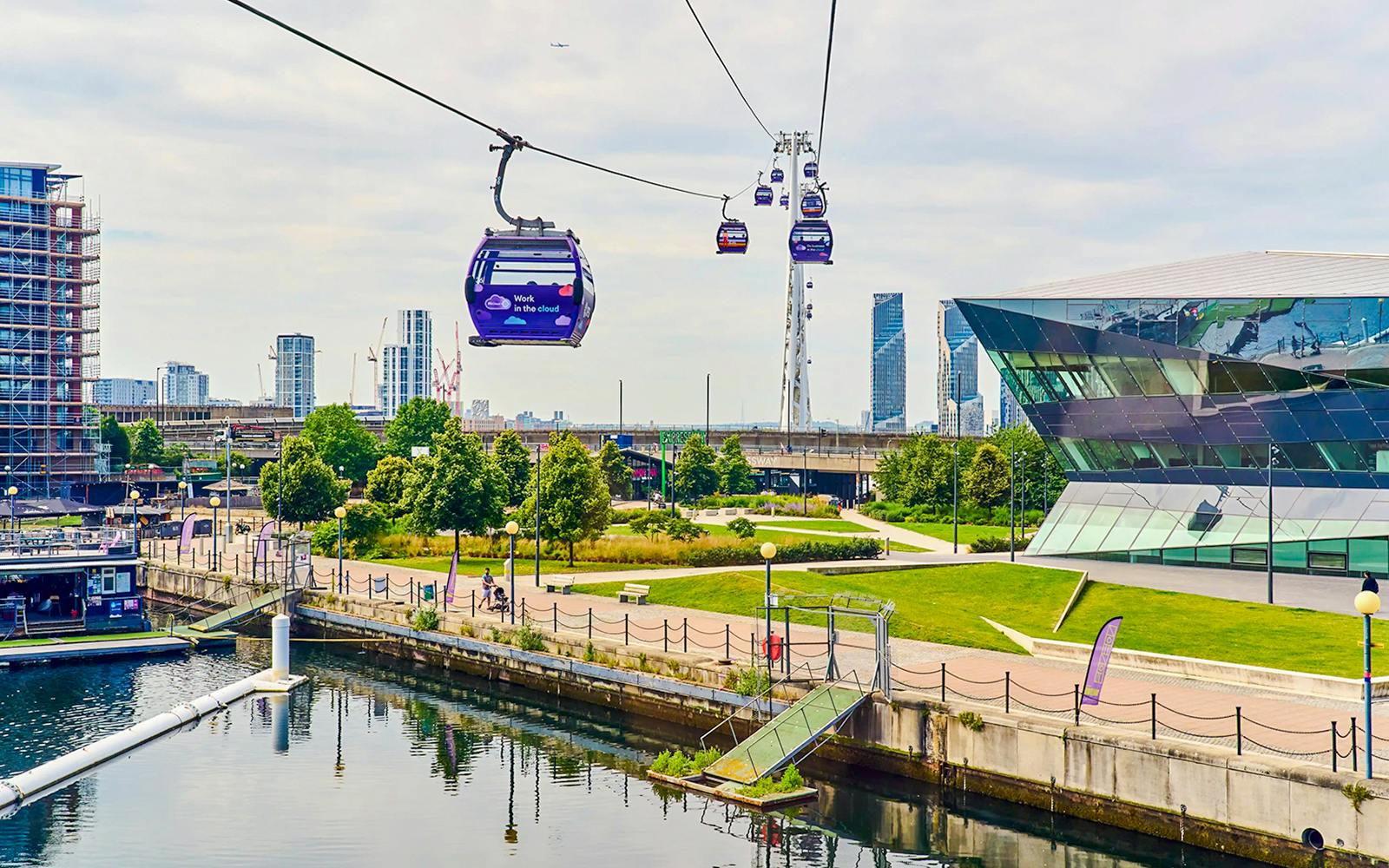 London IFS Cloud Cable Car: Champagne Experience Tickets visitor view at IFS Cloud Cable Car