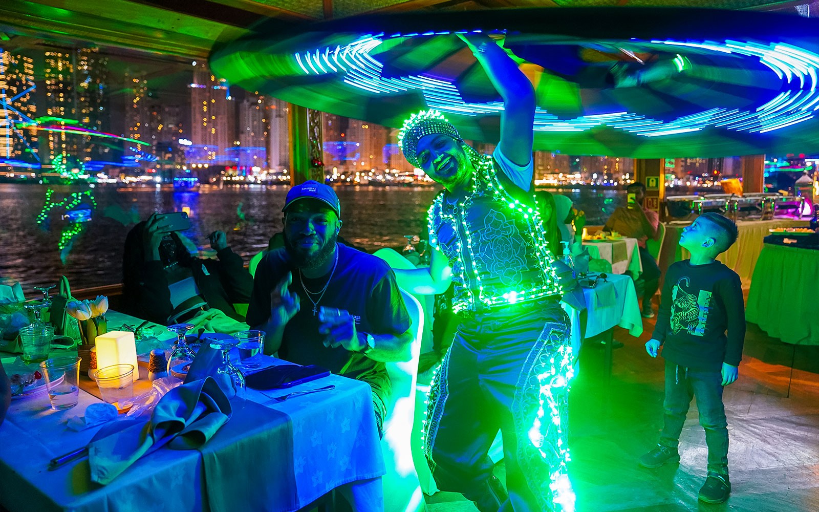 From Dubai Creek: Dhow Cruise with Dinner & Live Entertainment