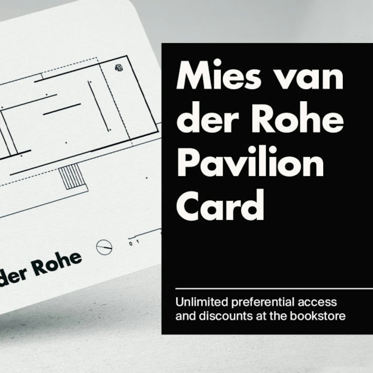 Mies van der Rohe Pavilion Card