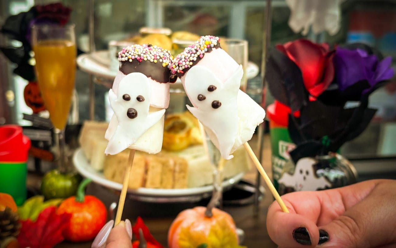 London Halloween Afternoon Tea Bus: Lower Deck - venue or experience setting