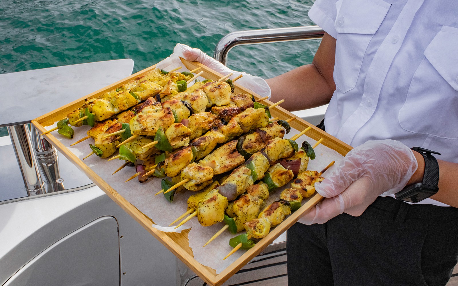 From Dubai Harbour: 3-Hour Superyacht Tri-Deck Cruise with Dining, Open Bar & Live DJ — gallery 1