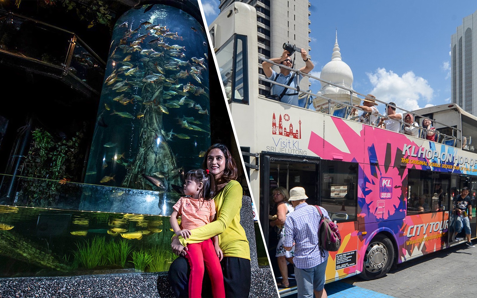 Combo: Aquaria KLCC Tickets + Kuala Lumpur Hop-On Hop-Off Bus Tour — gallery 1