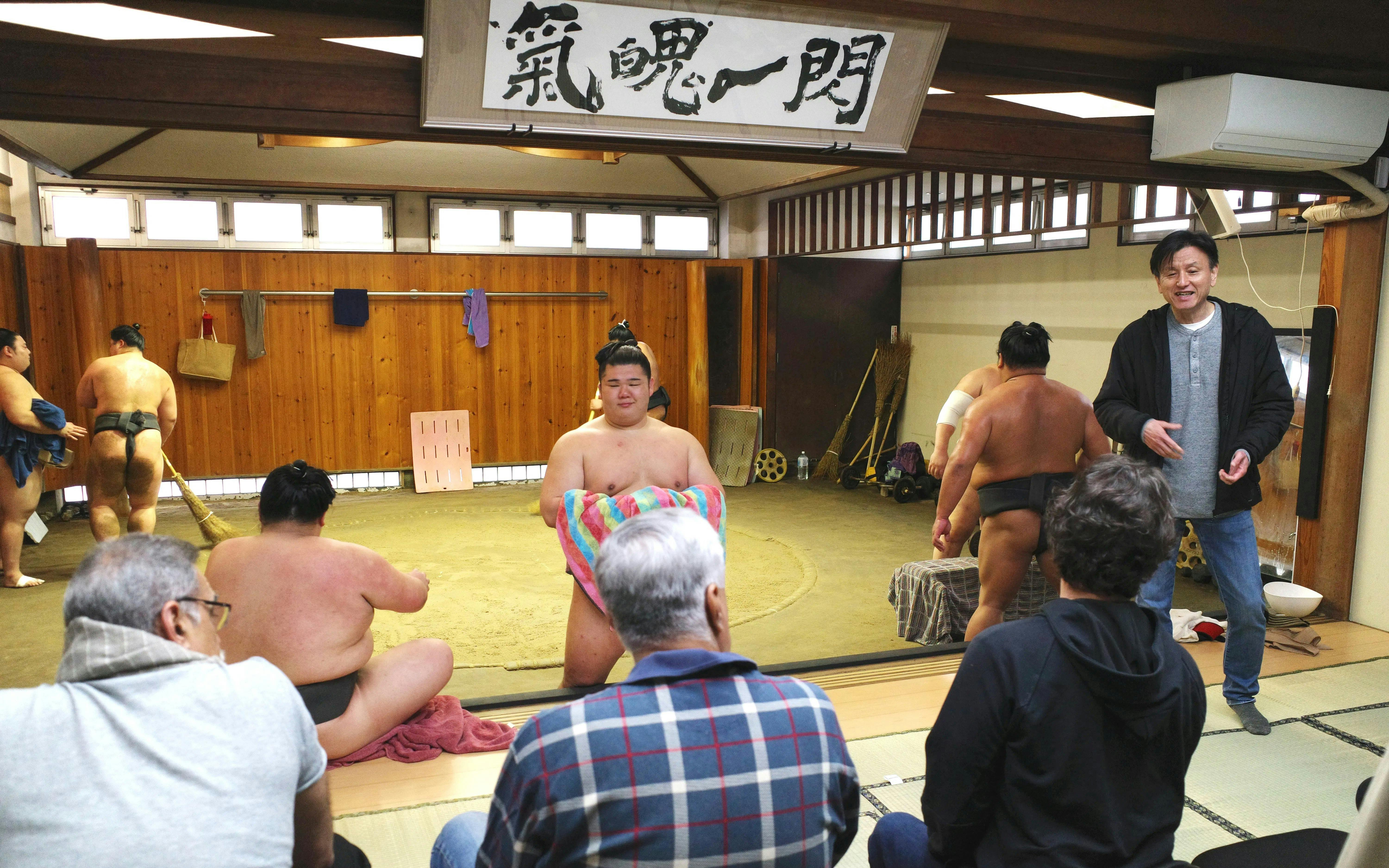 Premium Professional Sumo Morning Practice Experience in Asakusa