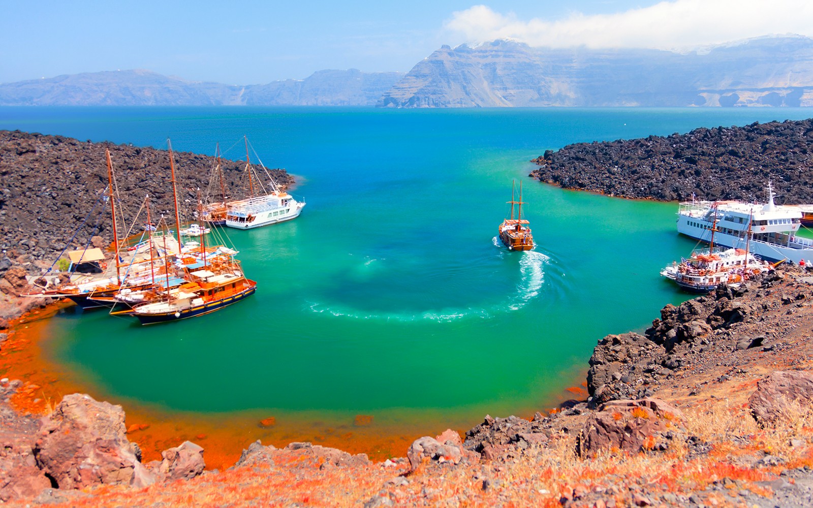 From Fira: Santorini Volcano, Hot Springs & Thirassia Day Cruise — gallery 1